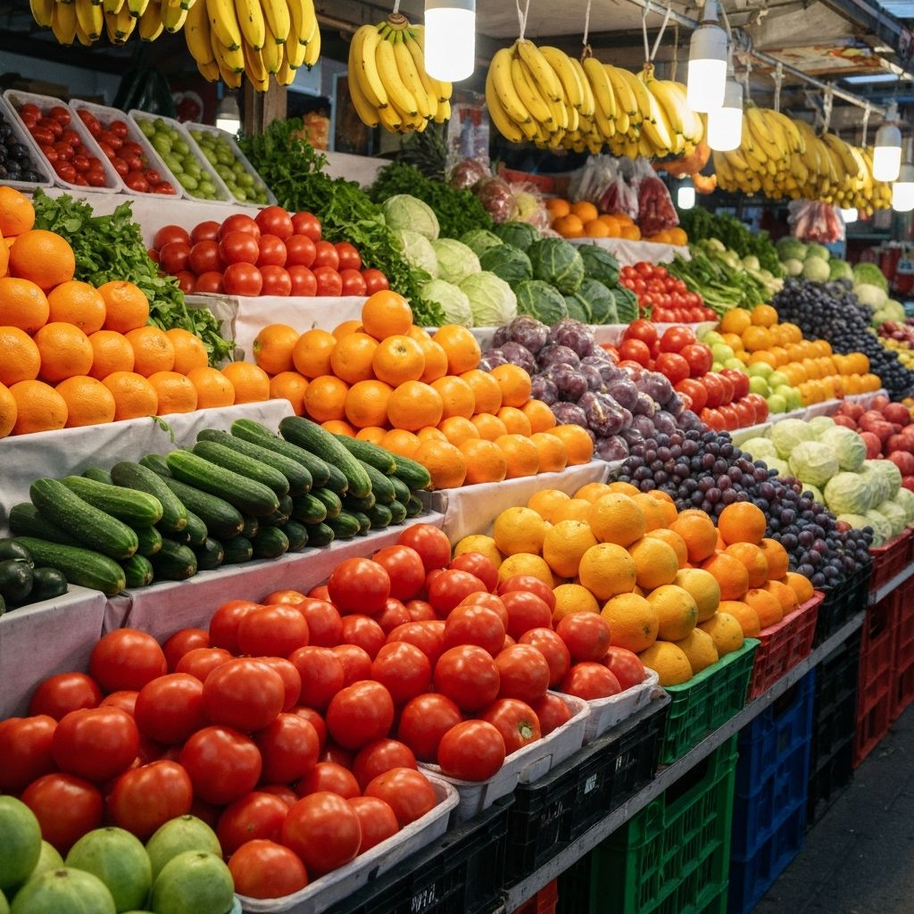 Vegetables and fruits